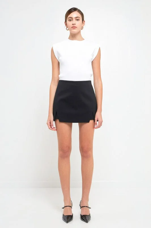 Cut Out Mini Skort