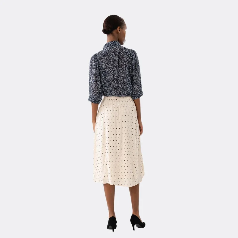 EllaLL Midi Skirt (Creme)