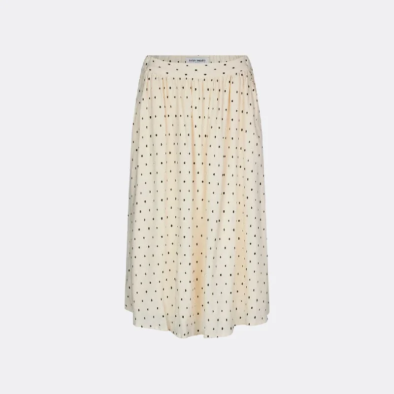 EllaLL Midi Skirt (Creme)