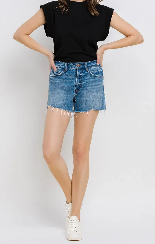 Rebecca Distressed Hem Shorts by Vervet