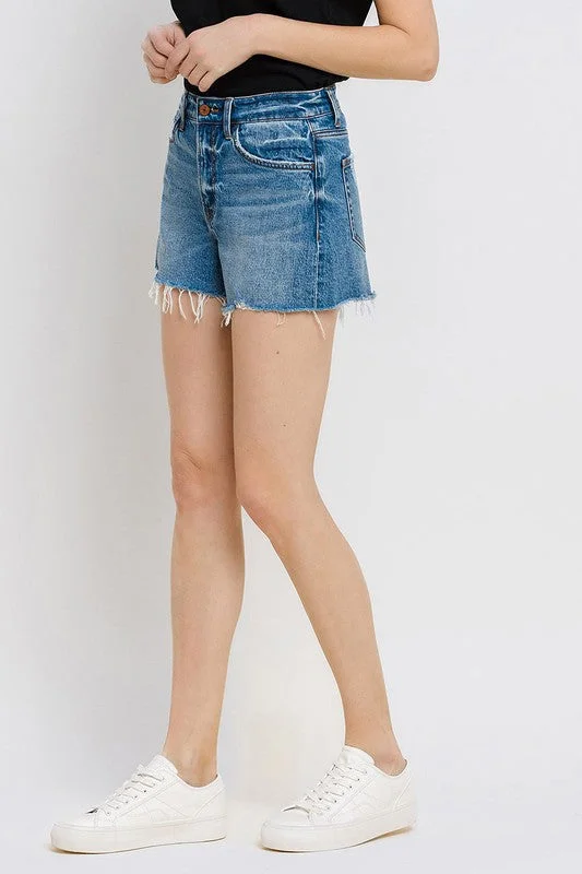 Rebecca Distressed Hem Shorts by Vervet