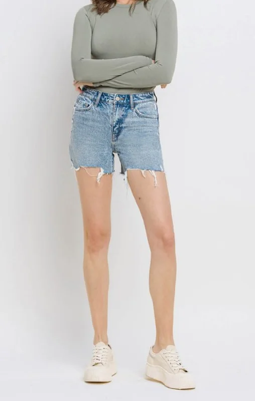 Rebecca Raw Hem Shorts by Vervet