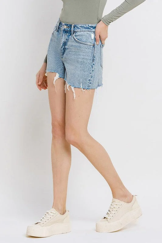 Rebecca Raw Hem Shorts by Vervet