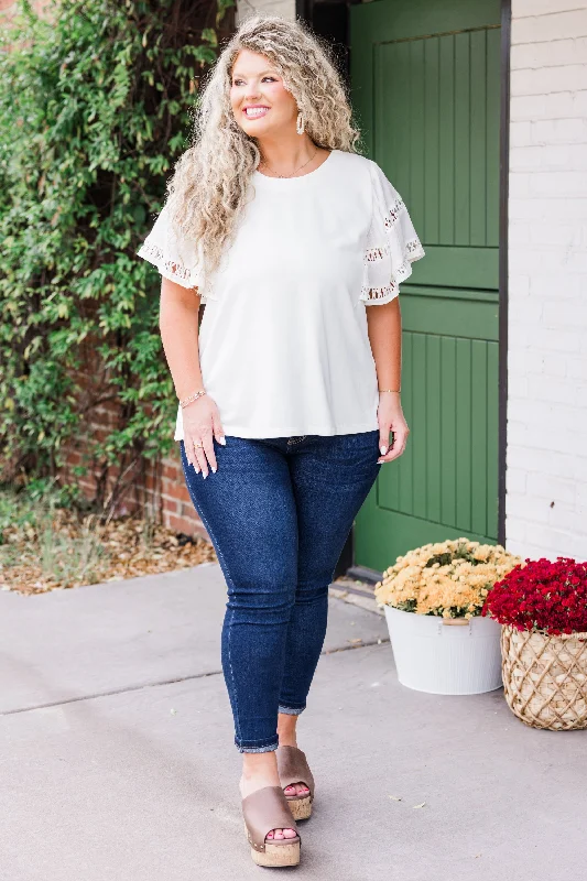 Adore Me Top, Cream