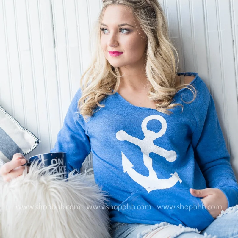 Anchors Away Slouchy Sweater** Final Sale