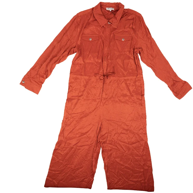 Opening Ceremony RUST ZIP FRONT JUMPSUIT