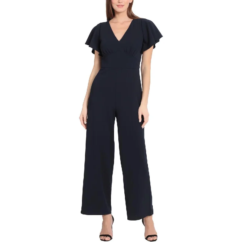 Womens Solid Polyester Jumpsuit