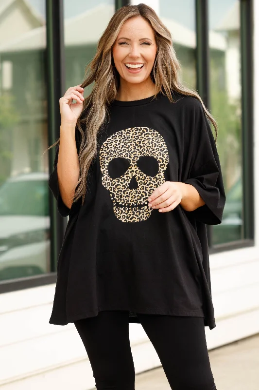 Bone To Be Wild Boyfriend Tee, Black