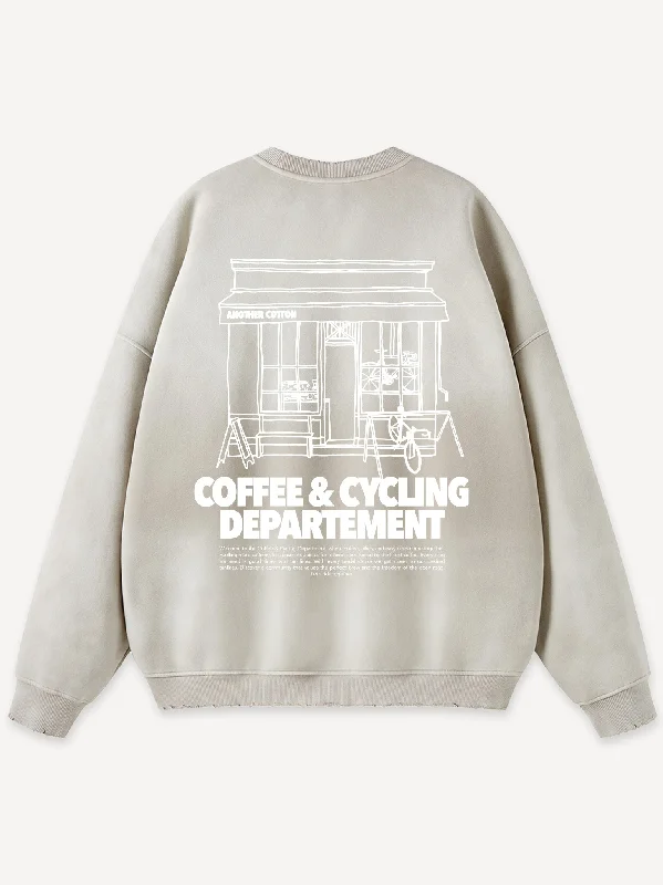 Coffee & Cycling Oversized Sweatshirt