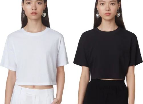 The So Soft Cropped T Shirt Top