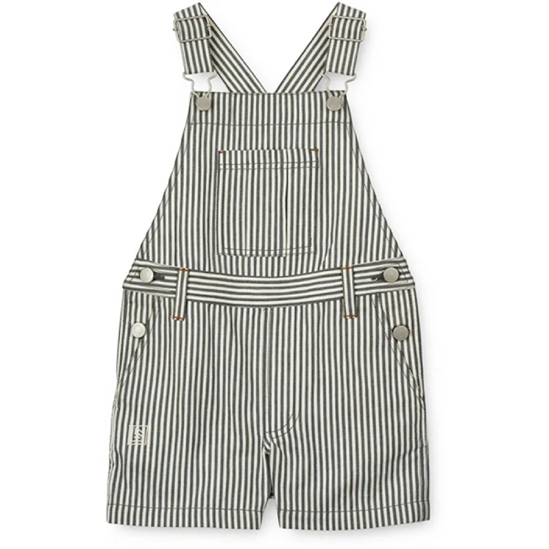 Liewood Y/D Stripe Whale Blue/Creme De La Creme Venedict Stripe Overall