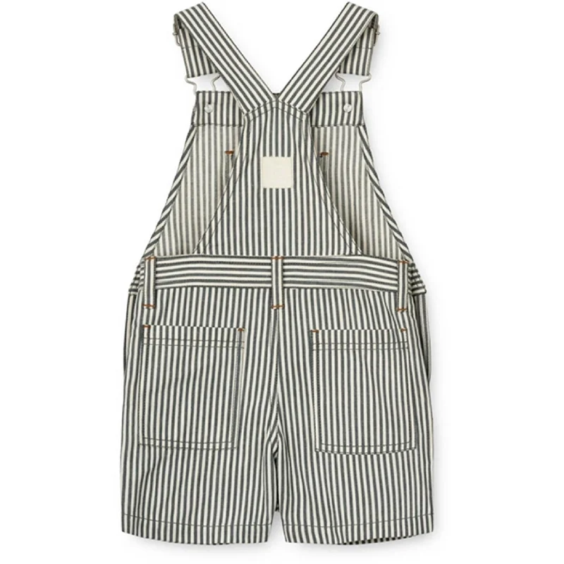 Liewood Y/D Stripe Whale Blue/Creme De La Creme Venedict Stripe Overall