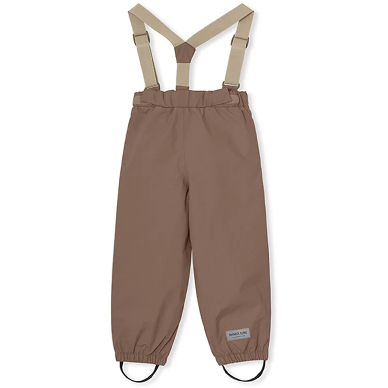 MINI A TURE Wilans Suspender Pants Brownie