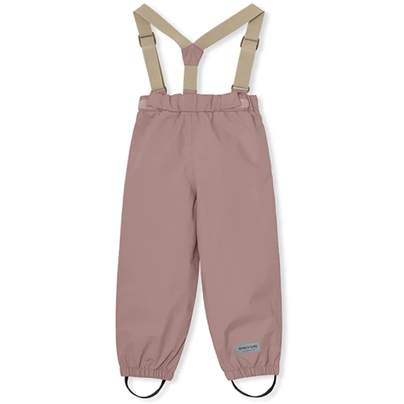 MINI A TURE Wilans Suspender Pants Pale Woodrose