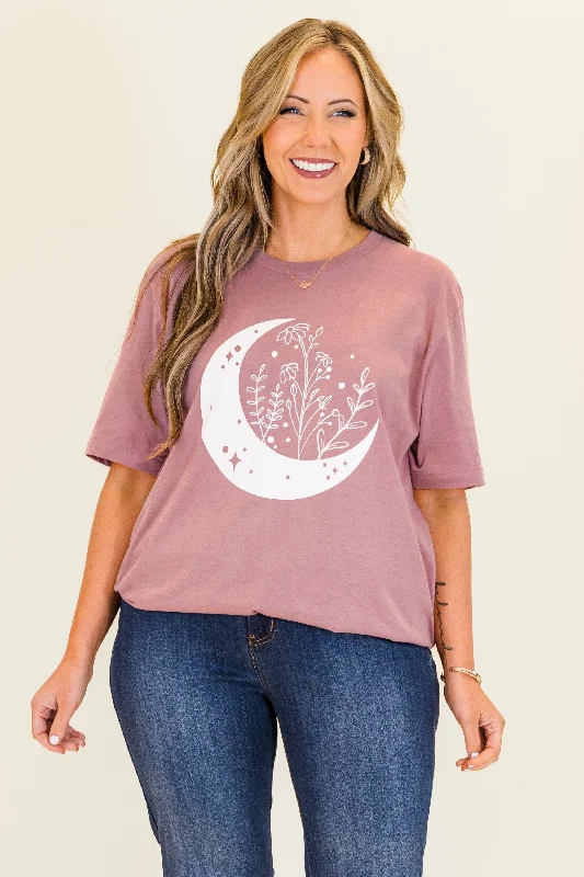 Moonlit Gardens Tee, Orchid