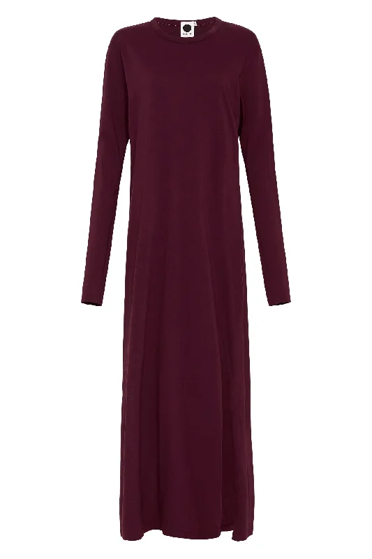 regular longerline long sleeve dress