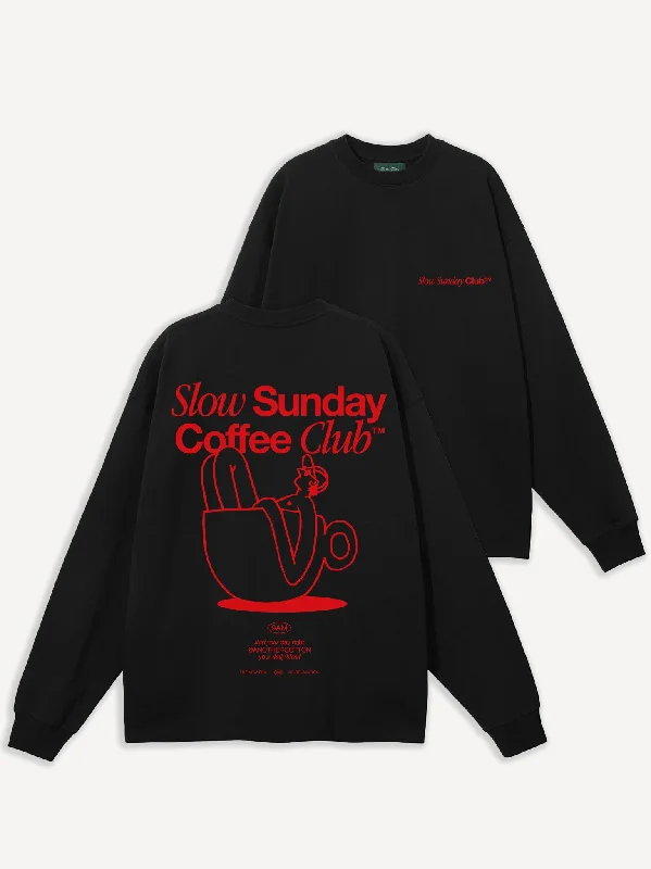 Slow Sunday Coffee Club Oversize Longsleeve