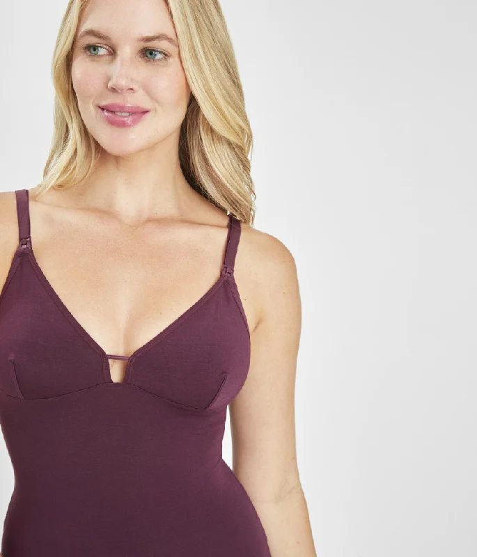 The All-Day Nursing Bodysuit: Plum