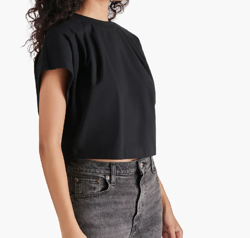 Black Short Sleeve Top by Steve Madden