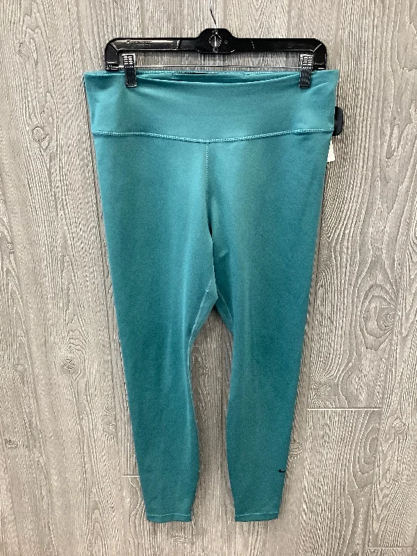 Athletic Leggings By Nike Apparel In Blue, Size: Xl