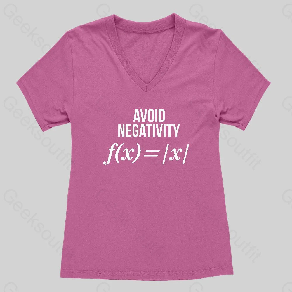 Avoid Negativity Women's V-Neck T-shirt