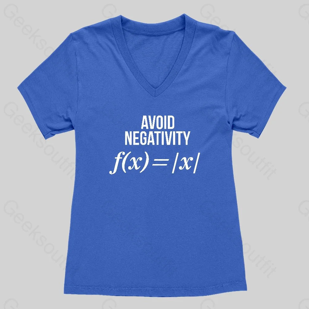 Avoid Negativity Women's V-Neck T-shirt