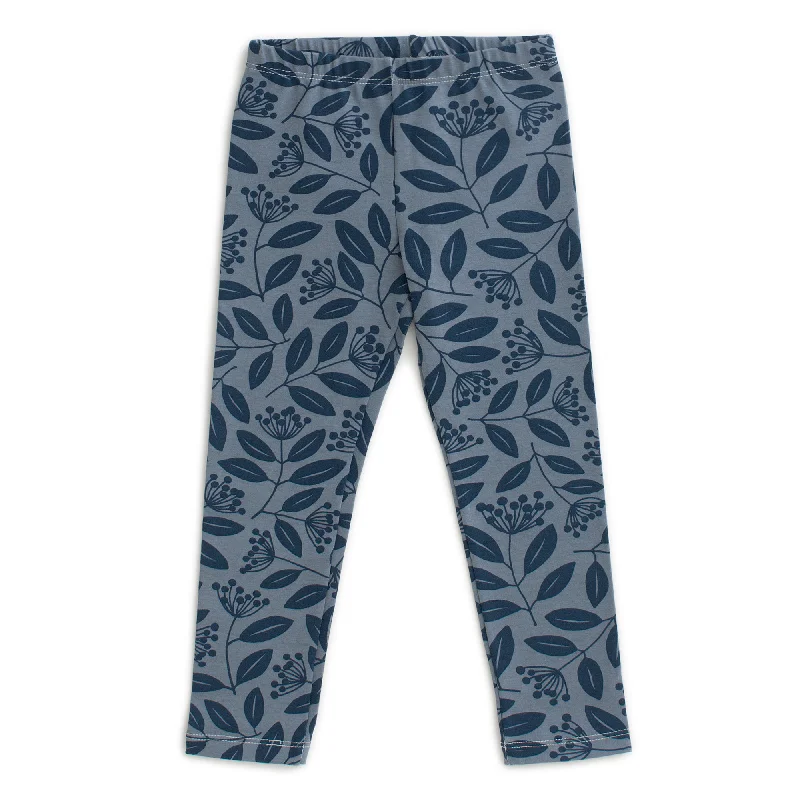 Leggings - Elderberries Night Sky & Slate Blue