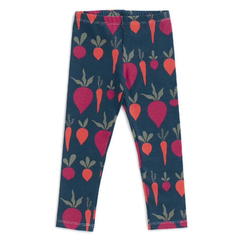 Leggings - Root Vegetables Night Sky