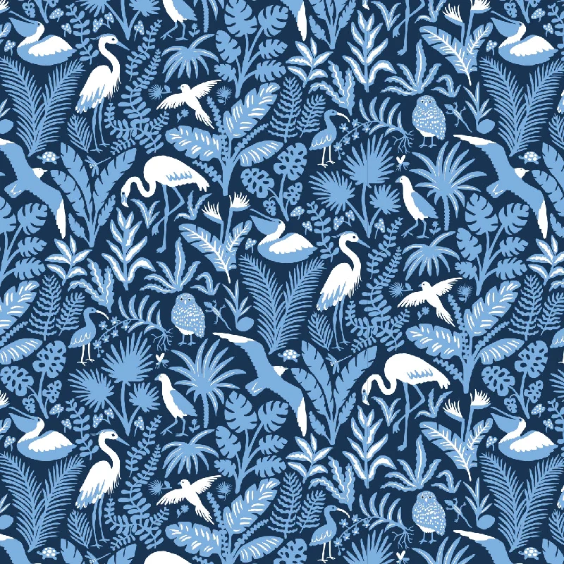 Leggings - Tropical Birds Navy