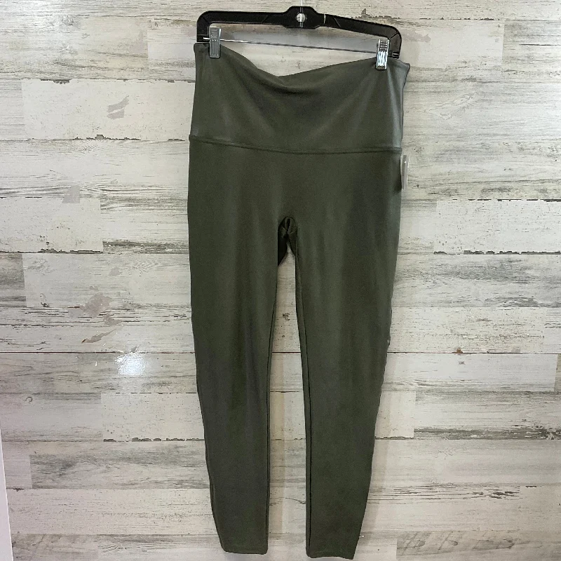 Pants Leggings By Spanx In Green, Size: 1x