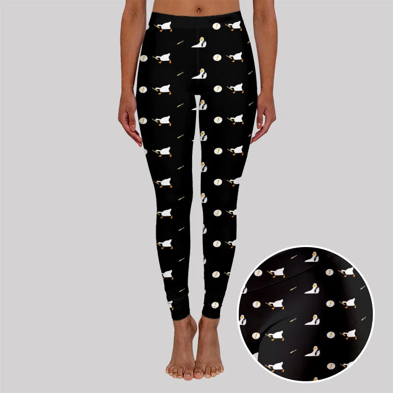 Peace Was Never An Option Goose Black Geek Leggings