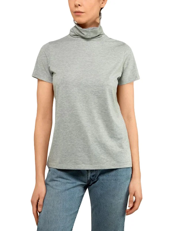 Womens Short Sleeve Attached Mask T-Shirt